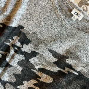 Black and grey camo sweater